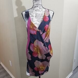 RACHEL Rachel Roy watercolors dress size xs